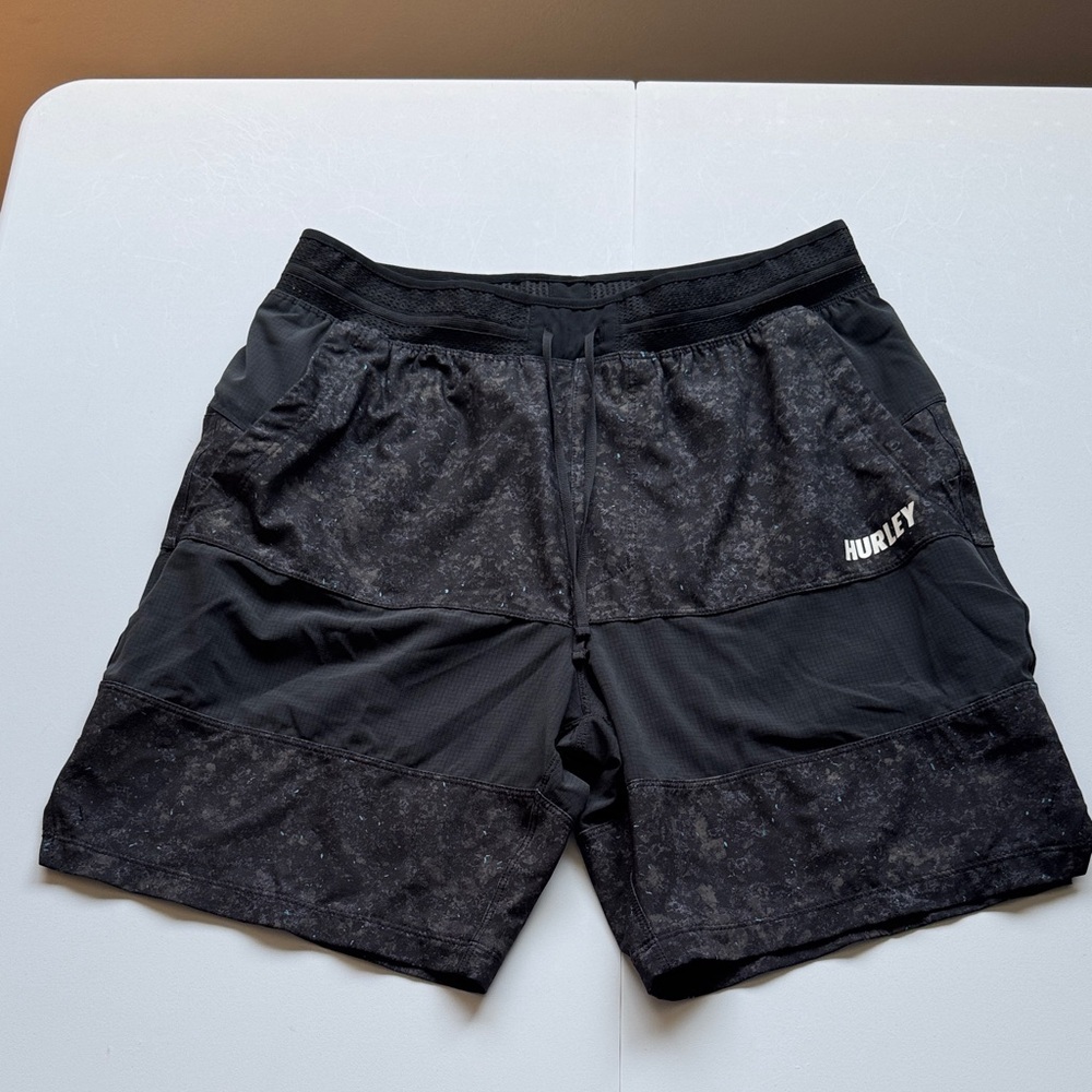 Hurley Men's Black Athletic Shorts